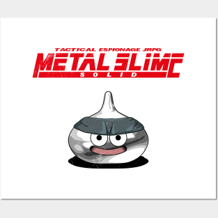 Metal Slime Solid - Red Posters and Art